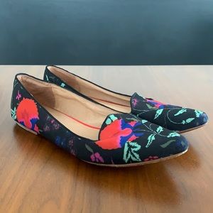 Joie Daydreaming Floral flats loafers, 7.5